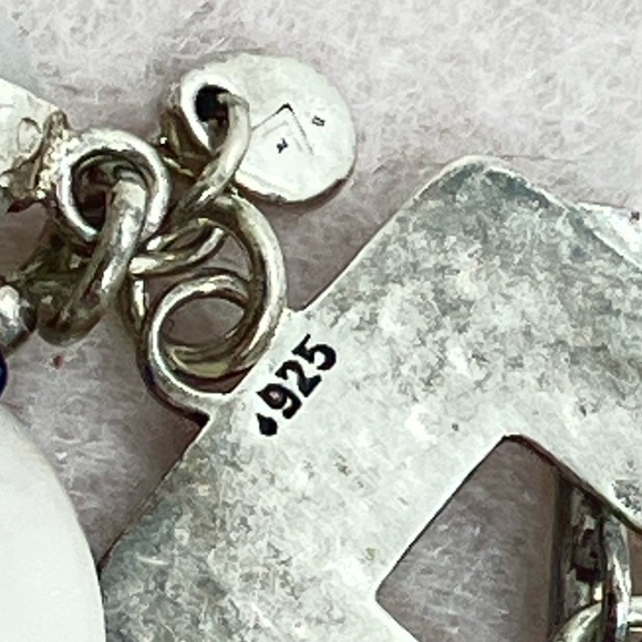 Silpada 925 Sterling Silver Howlite Jade Toggle Clasp Bracelet | B1946  Retired - Picture 7 of 10